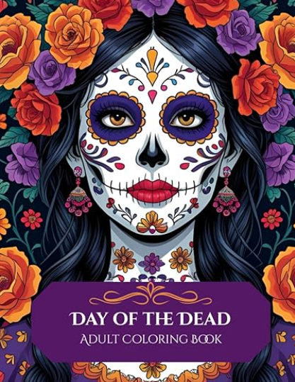 Day of the Dead adult coloring book