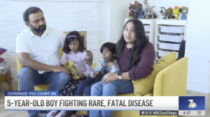 Kiaan’s Story on ABC7 San Diego: Raising GM1 Awareness