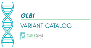 GLB1 variant catalog banner — Cure GM1 Foundation
