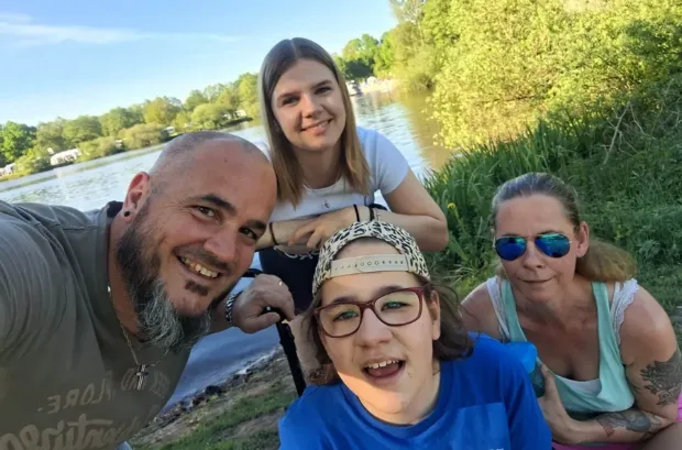 Frieda, a child living with GM1 gangliosidosis