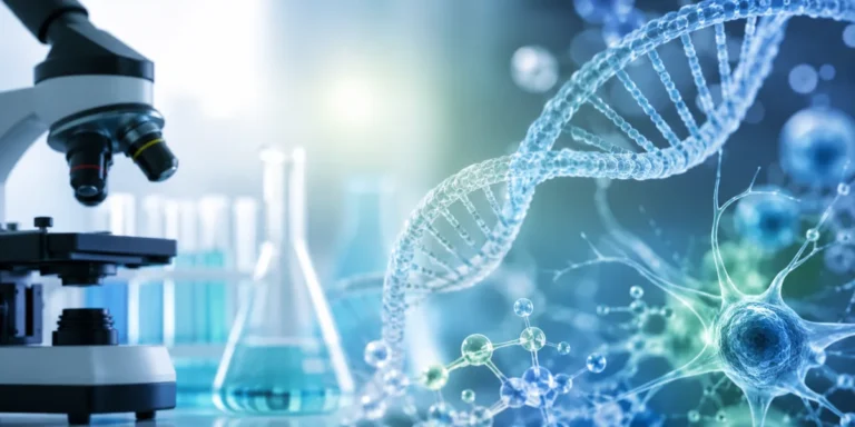Illustration representing GM1 research and biotech collaboration
