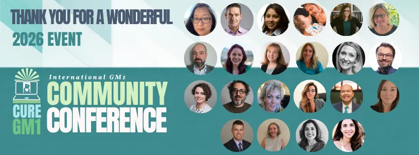 Thank you for a wonderful 2026 event — headshots of the International GM1 Community Conference speakers