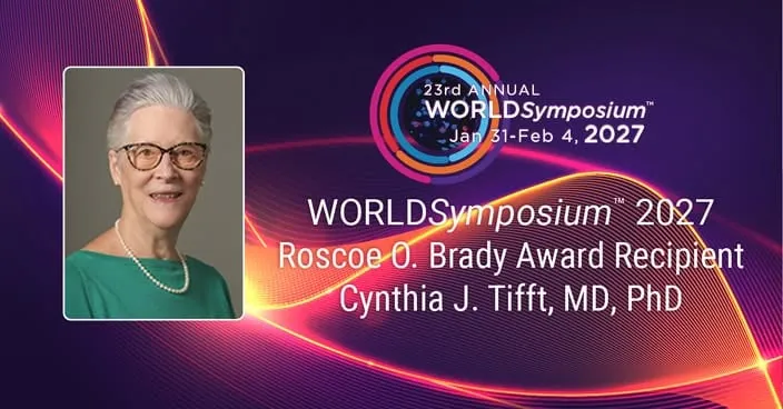 WORLDSymposium 2027 Roscoe O. Brady Award recipient Cynthia J. Tifft, MD, PhD